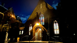 A photo of outside the chapel