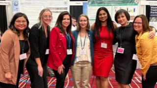 Award winner left to right Isabella Somera, Alexandra Bambrick, NJWEA judge, NJWEA coordinator, Pooja Shah, Katherine Lefferts, Dr. Jessica Cottrell.