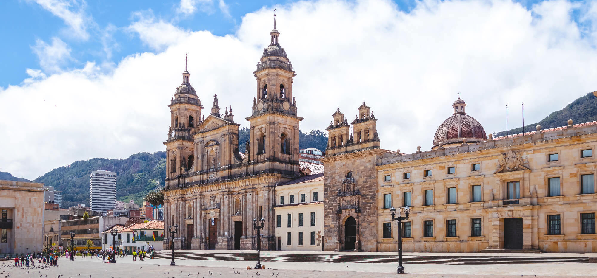 Photo of central square in Bogota, Colombia