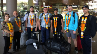 Picture at the Taj MahalMumbai airport