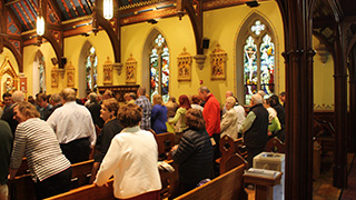 Photo from the 2019 Irish language post-mass reception.