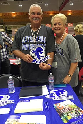 Piccianos Volunteer at a College Fair