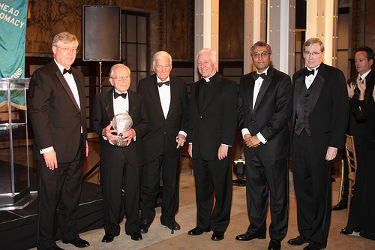 The Global Leadership Gala at the New York Public Library presents the Global Citizen of the Year Award to the Honorable Frank C. Carlucci.