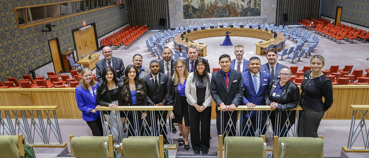 Diplomacy Students at the UN Ford Foundation.