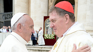 Pope Francis and Cardinal Tobin