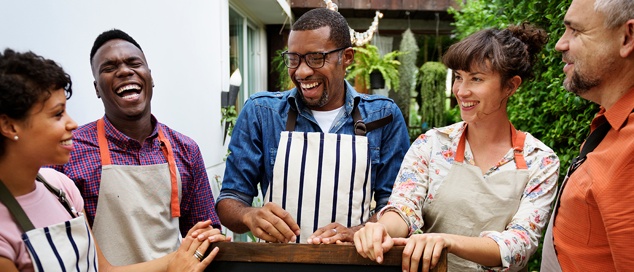 Diverse Group of People Opening a Business Diverse Group of People Opening a Business