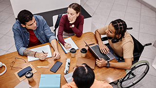 diverse group of students 
