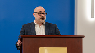 Ed Martinez at Seton Hall's Latino Scholars Dinner.