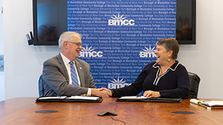 Interim Provost Erik Lillquist and Liesl Jones