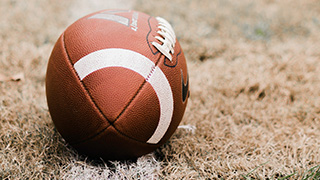 A photo of a football.