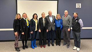 guest speaker Sofiya Opatska and a group of Seton Hall administrators