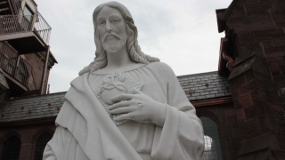 A photo of outside of the Chapel of the Immaculate Conception