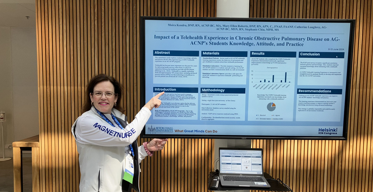 Professor Moira Kendra Presenting Research