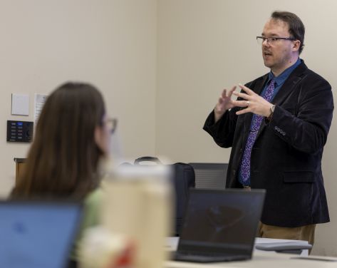 SHU MPA professor teaching