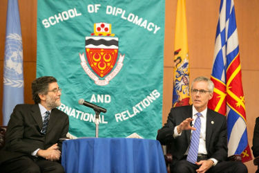 TSA Administrator Peter Neffenger delivered a major address to the Seton Hall community on the challenging responsibility of the agency to ensure security of American transportation systems.