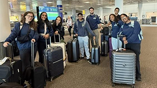 P-PAC Students in airport