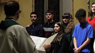 OCIA candidates professing their readiness