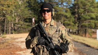 rotc holding gun training 