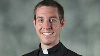 Alumnus Rev. Stephen Pepper ’07 C.S.C., recipient of the Gates Cambridge Scholarship headshot x320