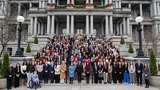 White house interns group picture.